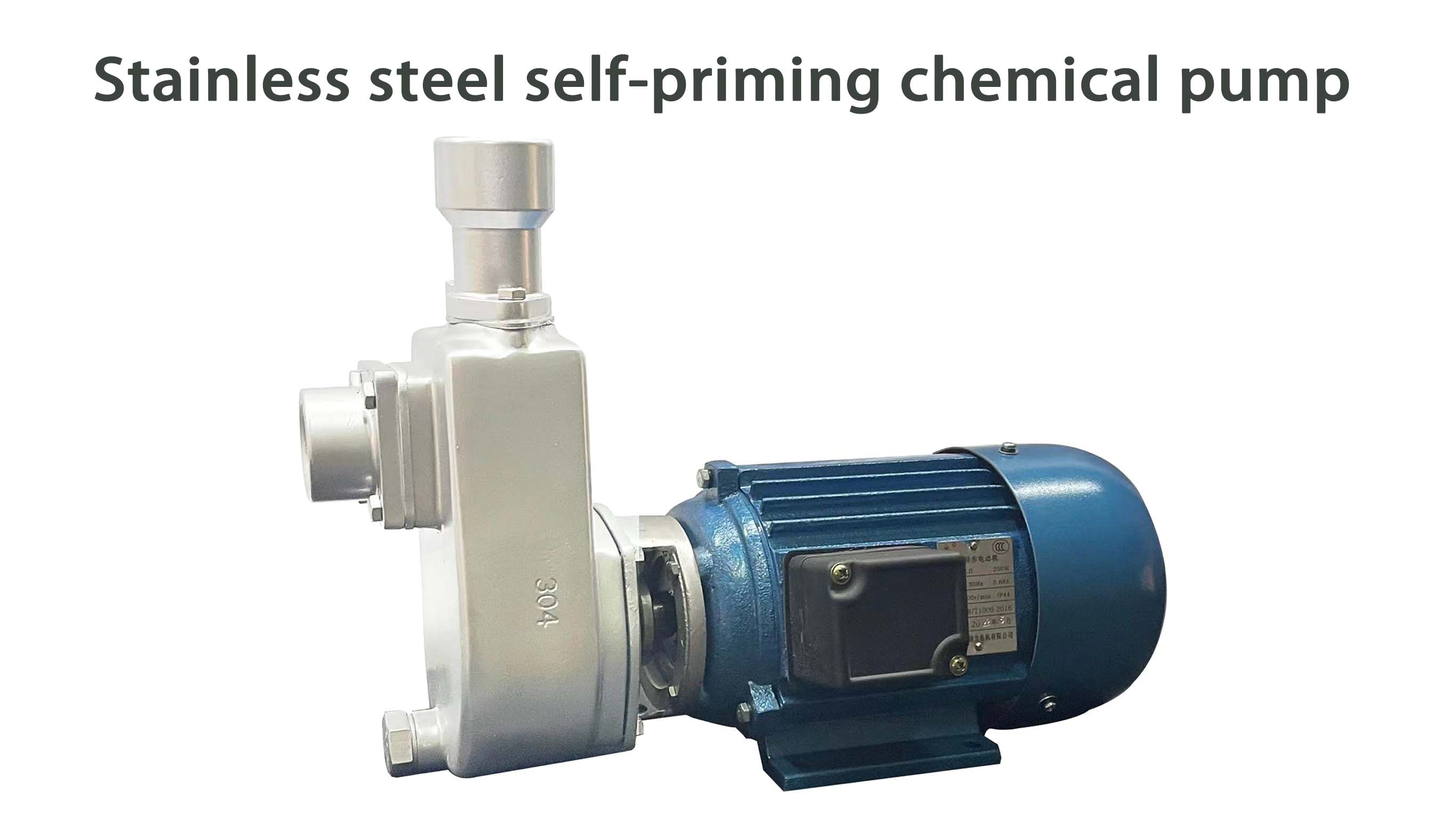 Stainless steel self-priming chemical pump