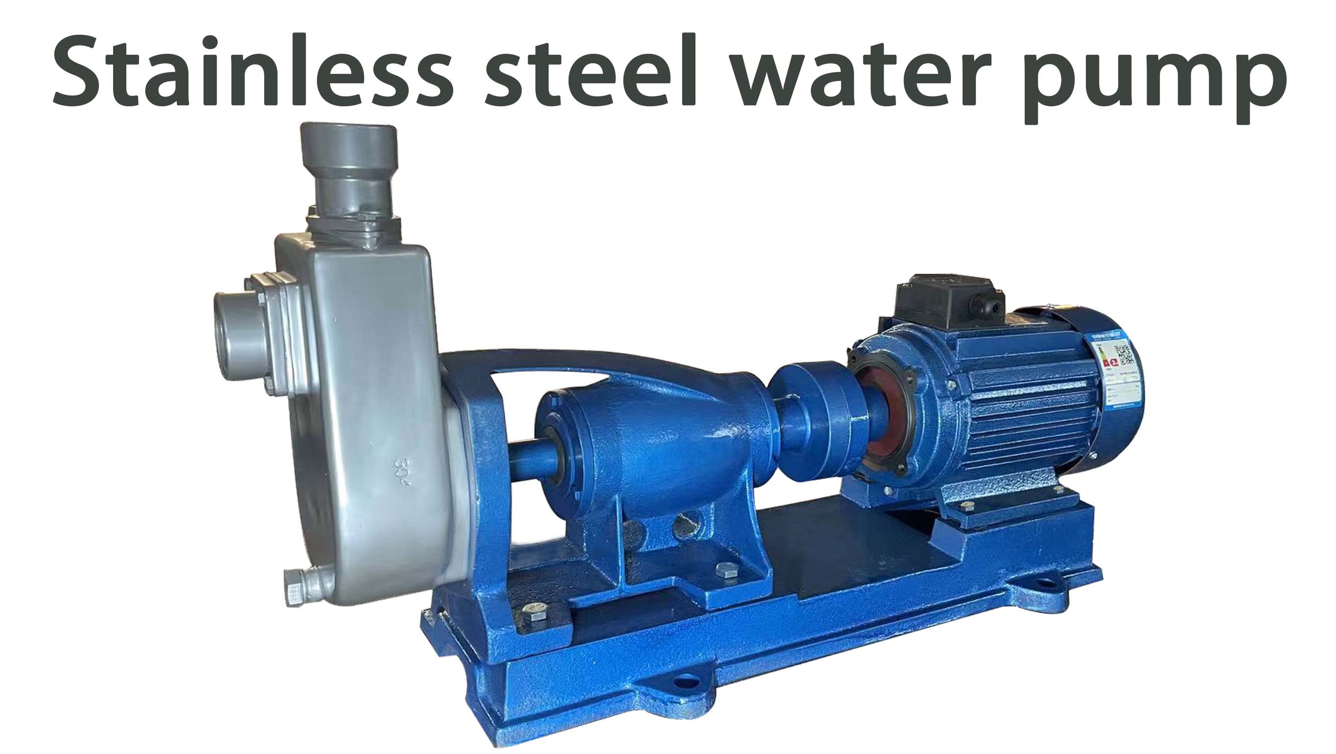 Stainless steel self-priming chemical pump